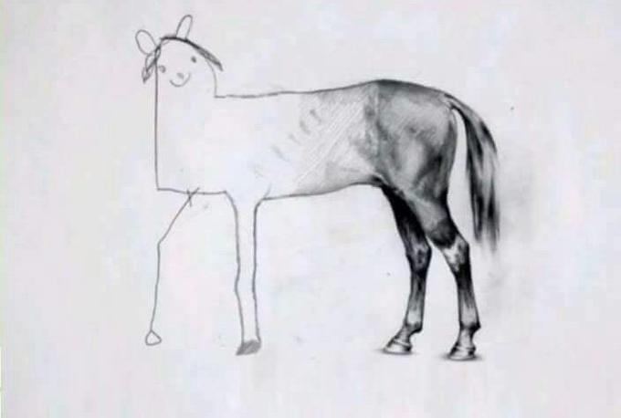 horse-drawing